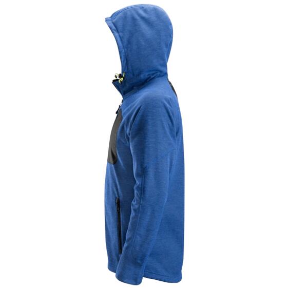 Fleecejakke 8041 blå l m/hette workwear