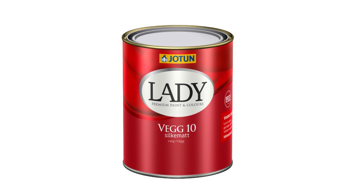 Jotun Interiørmaling Lady Vegg 10 Hvit Base 068l Maxbo 9961