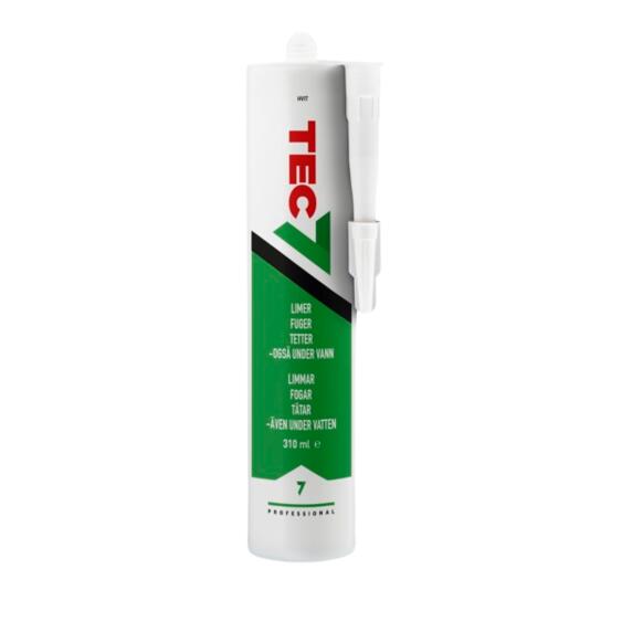 TEC7 LIM OG FUGEMASSE HVIT 310ML