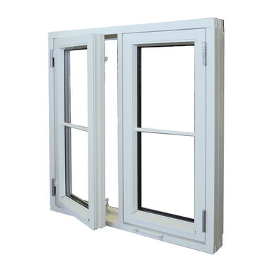 Vindu sidehengslet 2rams 140x100 3 lags glass u-verdi 1,0 hvitmalt 115 mm karm-3