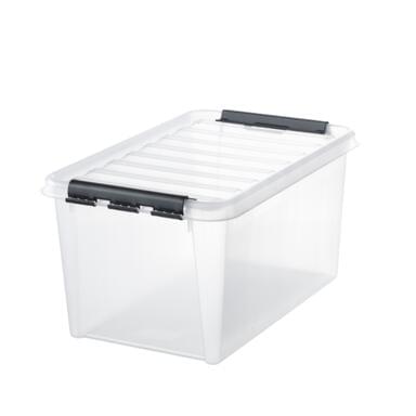 Oppbevaringsboks classic 45 med lokk transparent-1