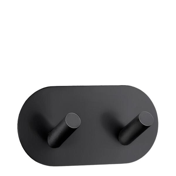 Krok dobbel sort 90 mm bb1091 selvklebende til baderom-1