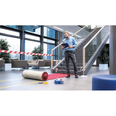 Sperrebånd rød/hvit 100mx80mm ikke klebende-3