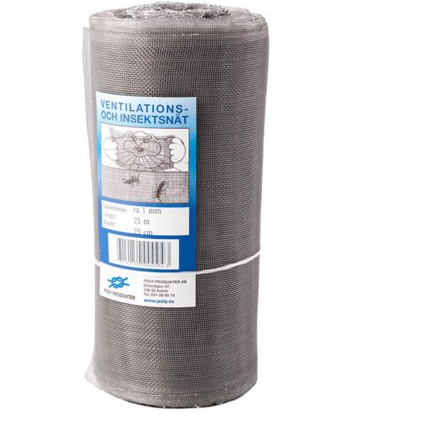 Flueduk 0,30m 25m grå polyeten-1