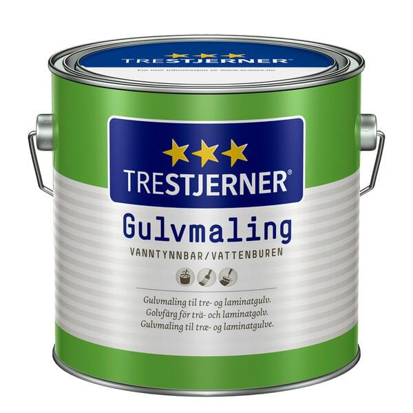 Gulvmaling Trestjerner Halvblank Hvit 3l Maxbo 6870