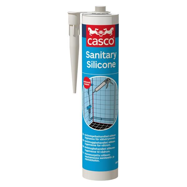 Casco Silikon sanitary transparent 300 ml våtromssilikon