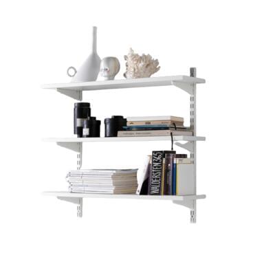 Hyllesystem kit plugg-inn hvit-1
