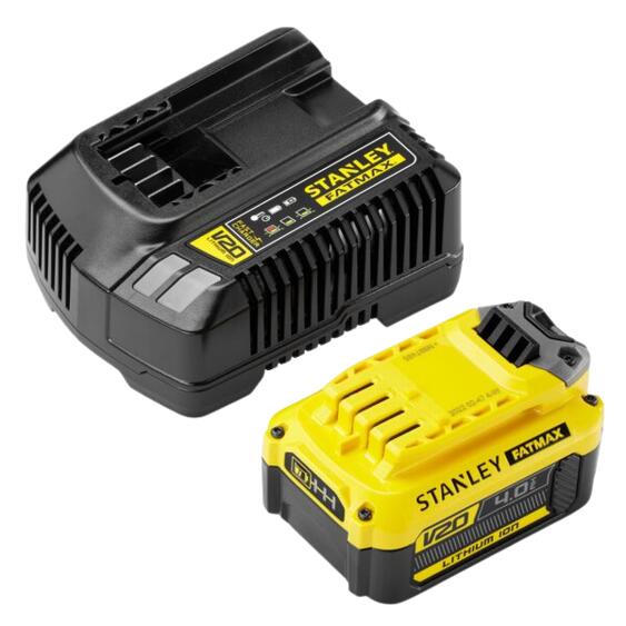 Stanley FATMAX SFMCB14M1-QW, Batteri- og ladersett, 4 Ah, 20 V, Stanley